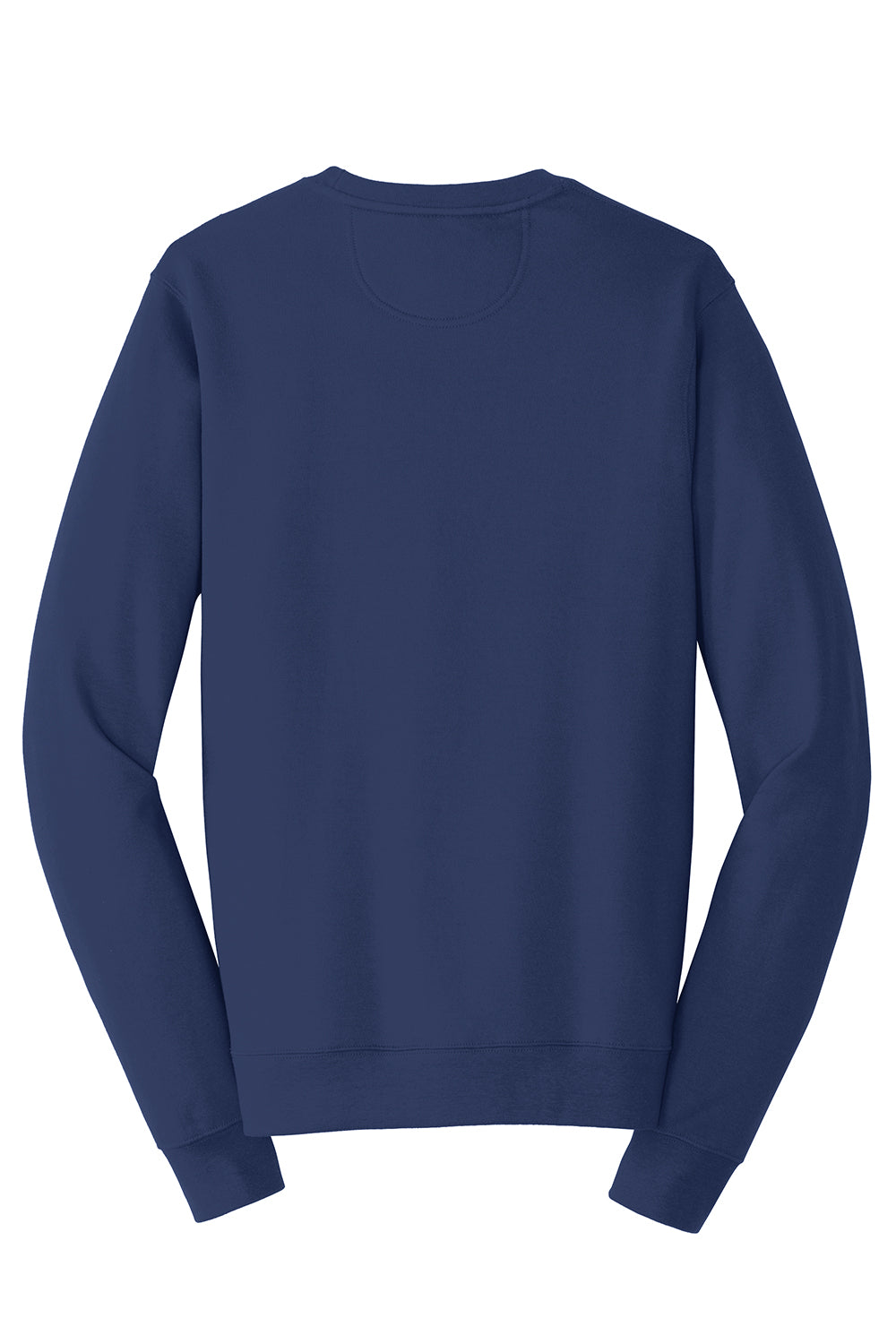 Port & Company PC850 Mens Fan Favorite Fleece Crewneck Sweatshirt Team Navy Blue Flat Back