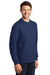 Port & Company PC850 Mens Fan Favorite Fleece Crewneck Sweatshirt Team Navy Blue Model 3q