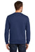 Port & Company PC850 Mens Fan Favorite Fleece Crewneck Sweatshirt Team Navy Blue Model Back