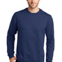 Port & Company Mens Fan Favorite Fleece Crewneck Sweatshirt - Team Navy Blue