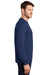 Port & Company PC850 Mens Fan Favorite Fleece Crewneck Sweatshirt Team Navy Blue Model Side