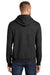 Port & Company PC90H/PC90HT Mens Essential Pill Resistant Fleece Hooded Sweatshirt Hoodie Heather Black Model Back