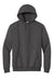 Port & Company PC90H/PC90HT Mens Essential Pill Resistant Fleece Hooded Sweatshirt Hoodie Charcoal Grey Flat Front