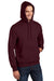 Port & Company PC90H/PC90HT Mens Essential Pill Resistant Fleece Hooded Sweatshirt Hoodie Maroon Model 3q