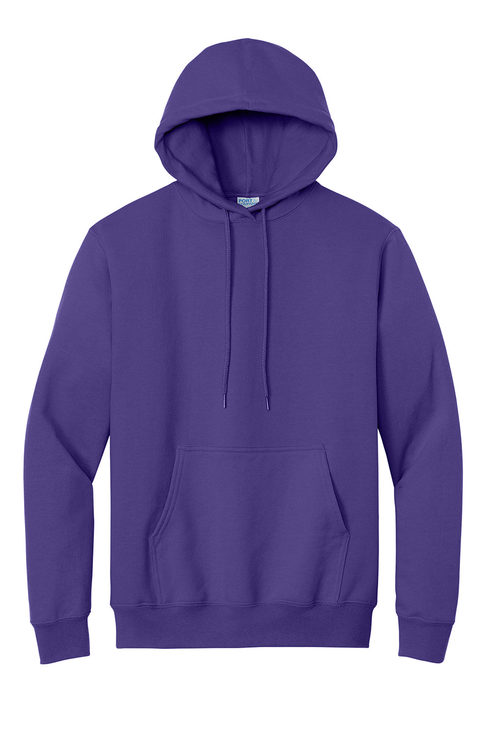 Port & Company PC90H/PC90HT Mens Essential Pill Resistant Fleece Hooded Sweatshirt Hoodie Purple Flat Front