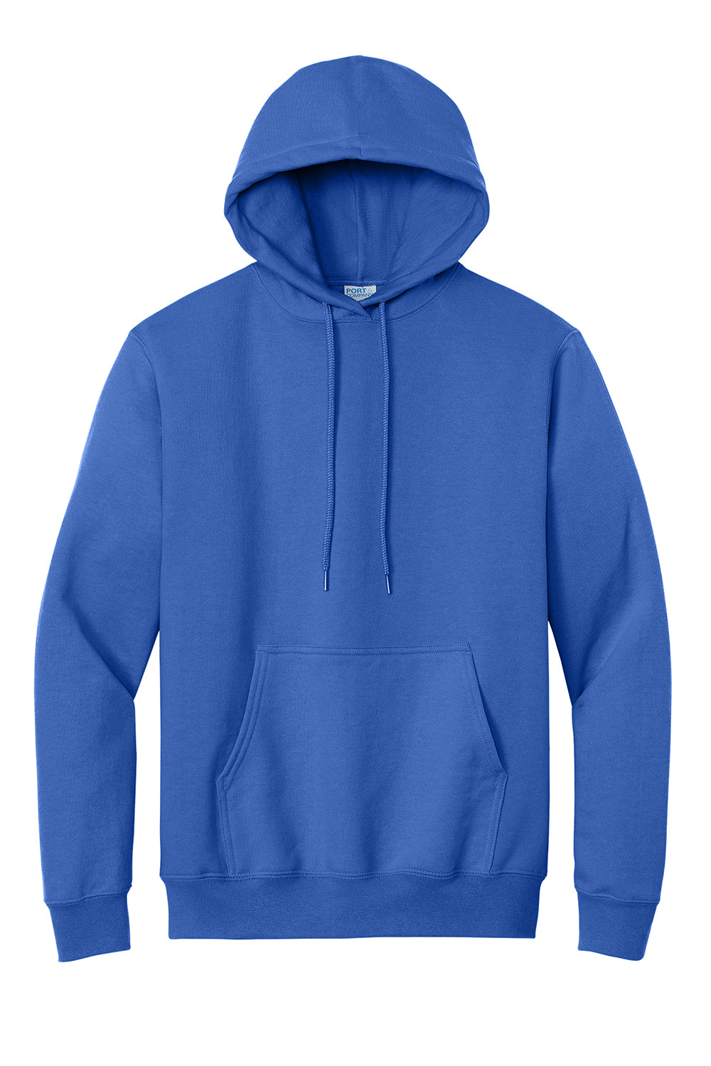 Port & Company PC90H/PC90HT Mens Essential Pill Resistant Fleece Hooded Sweatshirt Hoodie Royal Blue Flat Front