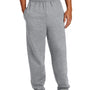 Port & Company Mens Essential Pill Resistant Fleece Sweatpants w/ Pockets - Heather Grey