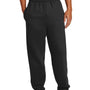 Port & Company Mens Essential Pill Resistant Fleece Sweatpants w/ Pockets - Jet Black