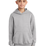 Port & Company Youth Core Pill Resistant Fleece Hooded Sweatshirt Hoodie - Ash Grey