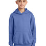 Port & Company Youth Core Pill Resistant Fleece Hooded Sweatshirt Hoodie - Carolina Blue