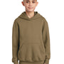 Port & Company Youth Core Pill Resistant Fleece Hooded Sweatshirt Hoodie - Coyote Brown