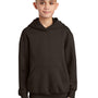 Port & Company Youth Core Pill Resistant Fleece Hooded Sweatshirt Hoodie - Dark Chocolate Brown