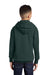 Port & Company PC90YH Youth Core Pill Resistant Fleece Hooded Sweatshirt Hoodie Dark Green Model Back