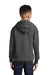 Port & Company PC90YH Youth Core Pill Resistant Fleece Hooded Sweatshirt Hoodie Heather Dark Grey Model Back