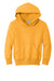 Port & Company PC90YH Youth Core Pill Resistant Fleece Hooded Sweatshirt Hoodie Gold Flat Front