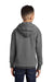 Port & Company PC90YH Youth Core Pill Resistant Fleece Hooded Sweatshirt Hoodie Heather Graphite Grey Model Back