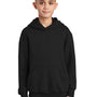 Port & Company Youth Core Pill Resistant Fleece Hooded Sweatshirt Hoodie - Jet Black