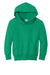 Port & Company PC90YH Youth Core Pill Resistant Fleece Hooded Sweatshirt Hoodie Kelly Green Flat Front