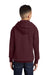 Port & Company PC90YH Youth Core Pill Resistant Fleece Hooded Sweatshirt Hoodie Maroon Model Back