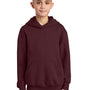 Port & Company Youth Core Pill Resistant Fleece Hooded Sweatshirt Hoodie - Maroon