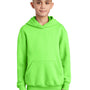 Port & Company Youth Core Pill Resistant Fleece Hooded Sweatshirt Hoodie - Neon Green