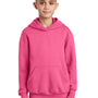 Port & Company Youth Core Pill Resistant Fleece Hooded Sweatshirt Hoodie - Neon Pink