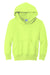 Port & Company PC90YH Youth Core Pill Resistant Fleece Hooded Sweatshirt Hoodie Neon Yellow Flat Front