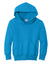 Port & Company PC90YH Youth Core Pill Resistant Fleece Hooded Sweatshirt Hoodie Sapphire Blue Flat Front