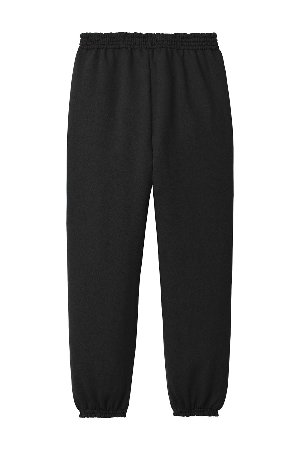 Port & Company PC90YP Youth Core Fleece Sweatpants Jet Black Flat Back