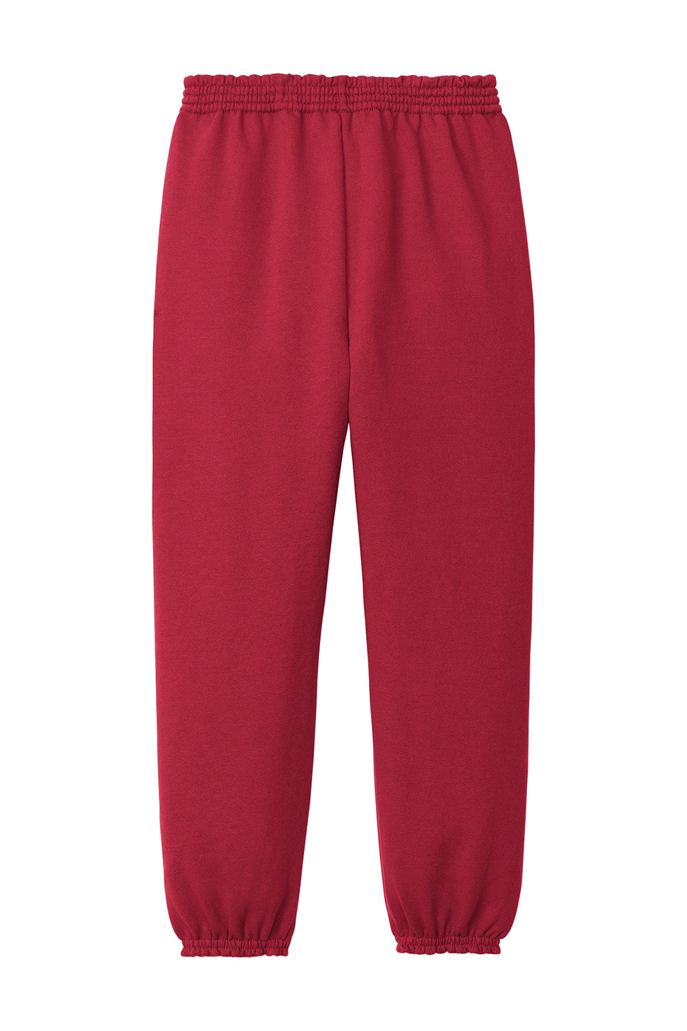 Port & Company PC90YP Youth Core Fleece Sweatpants Red Flat Back