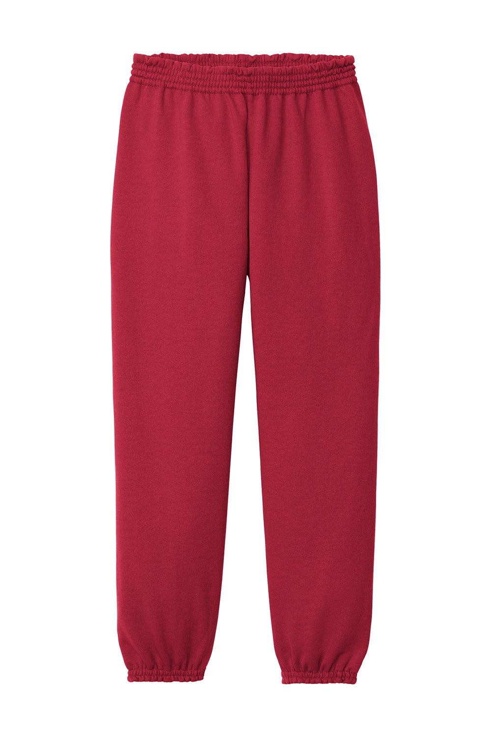 Port & Company PC90YP Youth Core Fleece Sweatpants Red Flat Front