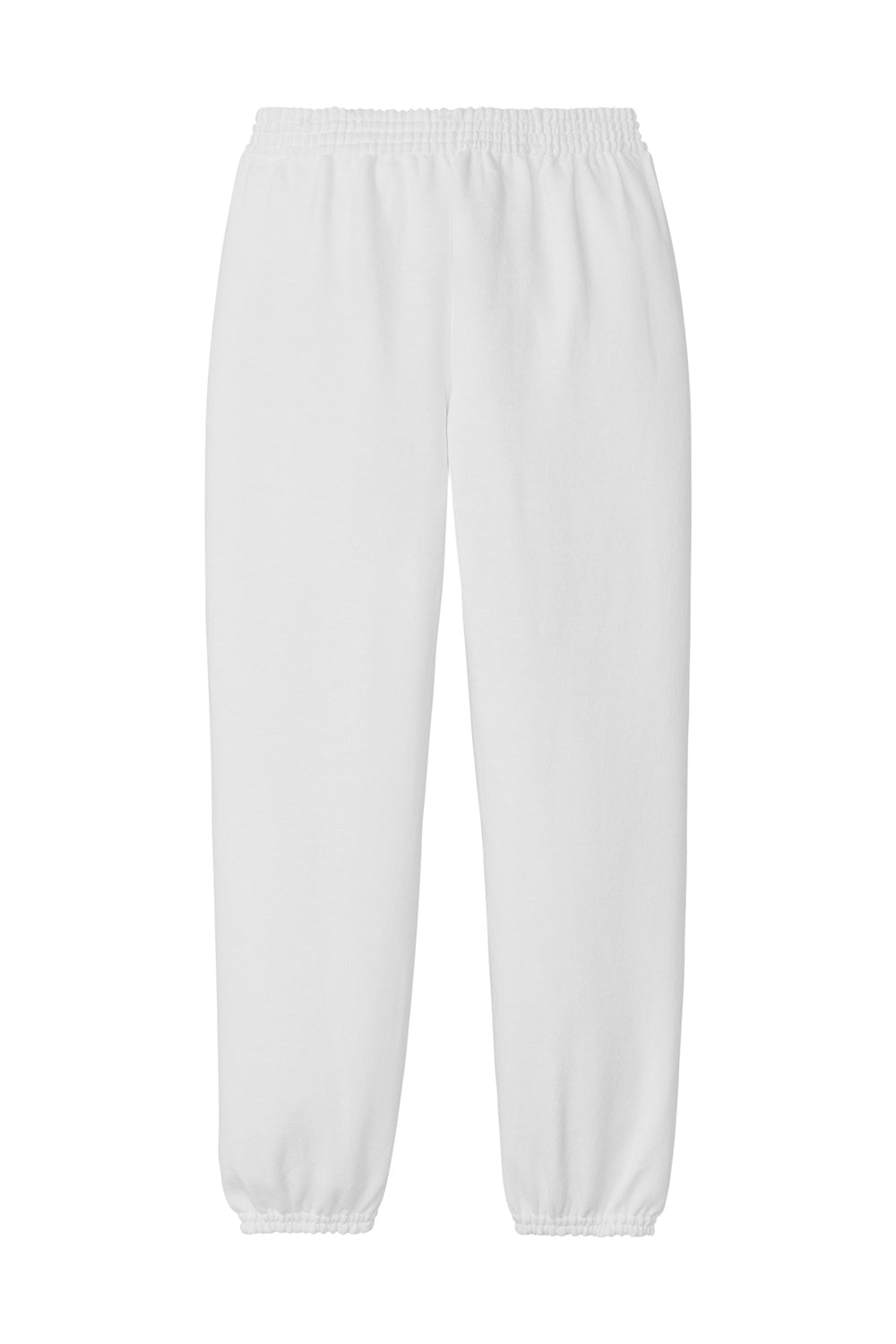 Port & Company PC90YP Youth Core Fleece Sweatpants White Flat Front