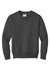 Port & Company PC90Y Youth Core Pill Resistant Fleece Crewneck Sweatshirt Charcoal Grey Flat Front