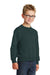 Port & Company PC90Y Youth Core Pill Resistant Fleece Crewneck Sweatshirt Dark Green Model 3q