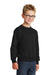 Port & Company PC90Y Youth Core Pill Resistant Fleece Crewneck Sweatshirt Jet Black Model 3q