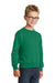 Port & Company PC90Y Youth Core Pill Resistant Fleece Crewneck Sweatshirt Kelly Green Model 3q