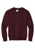 Port & Company PC90Y Youth Core Pill Resistant Fleece Crewneck Sweatshirt Maroon Flat Front