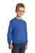 Port & Company PC90Y Youth Core Pill Resistant Fleece Crewneck Sweatshirt Royal Blue Model 3q