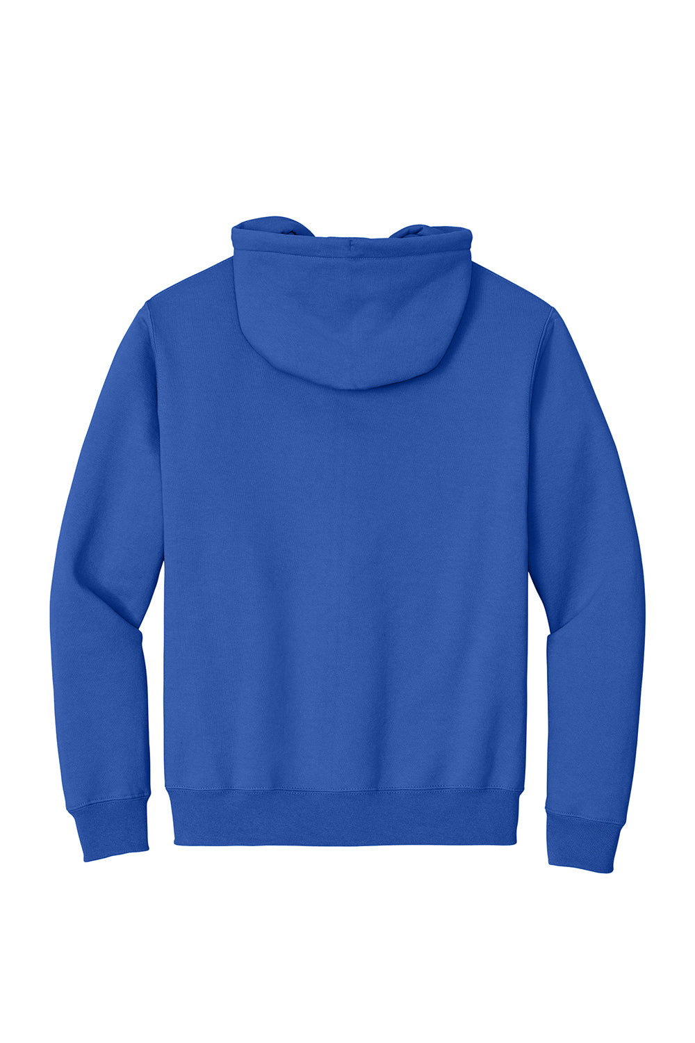 Port & Company PC90ZH/PC90ZHT Mens Essential Pill Resistant Fleece Full Zip Hooded Sweatshirt Hoodie Royal Blue Flat Back