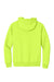 Port & Company PC90ZH/PC90ZHT Mens Essential Pill Resistant Fleece Full Zip Hooded Sweatshirt Hoodie Safety Green Flat Back