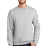 Port & Company Mens Essential Pill Resistant Fleece Crewneck Sweatshirt - Ash Grey