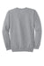 Port & Company PC90/PC90T Mens Essential Pill Resistant Fleece Crewneck Sweatshirt Heather Grey Flat Back