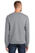 Port & Company PC90/PC90T Mens Essential Pill Resistant Fleece Crewneck Sweatshirt Heather Grey Model Back