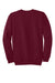 Port & Company PC90/PC90T Mens Essential Pill Resistant Fleece Crewneck Sweatshirt Cardinal Red Flat Back