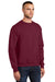 Port & Company PC90/PC90T Mens Essential Pill Resistant Fleece Crewneck Sweatshirt Cardinal Red Model 3q