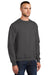 Port & Company PC90/PC90T Mens Essential Pill Resistant Fleece Crewneck Sweatshirt Charcoal Grey Model 3q