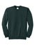 Port & Company PC90/PC90T Mens Essential Pill Resistant Fleece Crewneck Sweatshirt Dark Green Flat Front