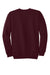 Port & Company PC90/PC90T Mens Essential Pill Resistant Fleece Crewneck Sweatshirt Maroon Flat Back