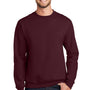 Port & Company Mens Essential Pill Resistant Fleece Crewneck Sweatshirt - Maroon