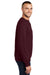 Port & Company PC90/PC90T Mens Essential Pill Resistant Fleece Crewneck Sweatshirt Maroon Model Side